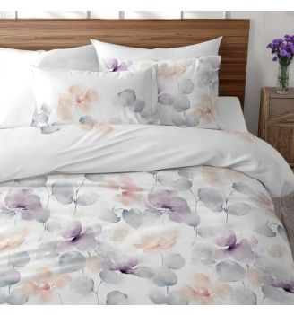 Lenjerie de pat VIOLET 100% bumbac ranforce 2 piese 