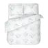 Lenjerie de pat VICTORIA WHITE 2 100% bumbac ranforce 4 piese