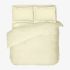 Lenjerie de pat de lux ECRU 100% bumbac satinat 4 piese 