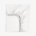 Cearsaf de pat cu elastic ALB PERCALE 200/200/30 cm 