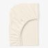 Cearsaf de pat cu elastic 180/200/25 NATURAL 100% bumbac natural netratat