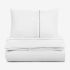 Lenjerie de pat din bumbac satinat PREMIUM ELEGANCE NEGRU 2 piese 