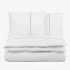 Lenjerie de pat din bumbac satinat PREMIUM ELEGANCE NEGRU 3 piese 