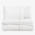 Lenjerie de pat din bumbac satinat PREMIUM ELEGANCE BEJ 3 piese 