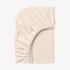 Cearșaf cu elastic 160/200/25 ECRU Jersey de Bumbac