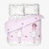 Lenjerie de pat pentru copii MAKE A WISH  Bumbac Ranforce 100% 4 piese