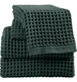 Prosop de baie WAFFLE verde 30/50 cm 100% bumbac